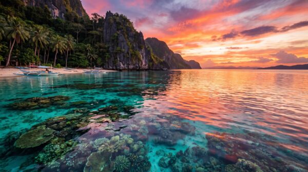 Sunset Coral Coast Wallpaper